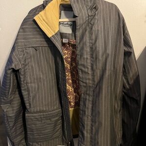 Planet Earth Striped Gray Jacket